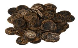 100Pcs Pirate Coins Buried Treasure Box Accessories Party Favor5819023