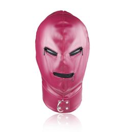 Sex Games Zipper Closed Slave Bondage Head Hoods Mask BDSM Gear Sex Toys Products For Lover5959481
