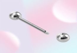 1PC 925 Sterling Silver Round Straight Tongue Barbell for Women 16mm Nipple Rings 14G Hypoallergenic Piercing Fine Jewelry6206826