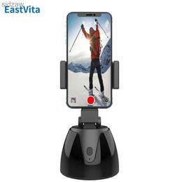 Selfie Monopods Automático Selfie Selfie Stick Com rotação de 360 graus Telefone estabilizador de estabilizador Rastreamento facial do tripé da câmera para gravação de vídeo WX