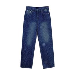 Summer printed jeans high quality jeans Two piece suit of clothes and pants New Jeans The latest fashion jeans mens jeans womens jeans Roll Jeans