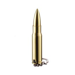 Bullet Keychain Lighter Electroplating Grinding Wheel Open Flame Lighter Creative Iatable Collectible Lighter