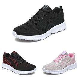 Free Shipping Men Women Running Shoes Low Breathable Mesh Anti-Slip Comfort Black Pink Red Mens Trainers Sport Sneakers GAI