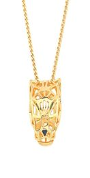 mens hiphop iced out Jewellery fashion necklaces gold chains necklace copper plating necklace leopard head boys cool vintage1974546