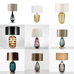 Table Lamps WPD Nordic Modern Glaze Lamp Fashionable Art Iiving Room Bedroom El LED Personality Originality Desk Light