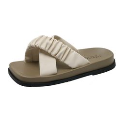 2024 Slippers Sandal Slides Женщины классические в помещении на открытом воздухе белый черный фиолетовый пляжный ремешок сандалии обувь повседневное спортивные размер 36-42 Бесплатная доставка