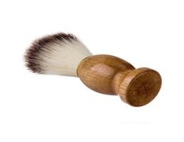 Home Men Shaving Beard Brush Badger Hair Shave Wooden Handle Facial Cleaning Appliance Pro Salon Tool Safety Razor Brushes T2I53105790544