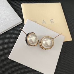 Premium 18k Gold-Plated Earrings Designers Classic Circular Design Fashionable Versatile Earrings High-Quality Jewelry High-Quality Earring Box