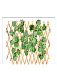12pcs Artificial decor Leaf Garland Faux Vine Ivy Indoor Outdoor Home Decor Wedding Flower Green Leaves Christmas9200176
