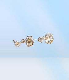 YHAMNI Luxury 925 Sterling Silver Jewellery Hearts Arrows cut 1 carat CZ Diamond Stud Earring Wedding Earrings for Women ED0643545519