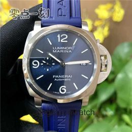 Peneraa High end Designer watches for Starting shooting with Mino automatic mechanical watch mens blue precision steel waterproof PAM01313 original 11 with real lo
