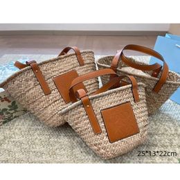 Bag Womens Tote Handbags Totes Handbag Luxury Designer Bags Basket Fashion Loe Woven Cross Body Open Beach Ladies Summer Backpacks U2KU