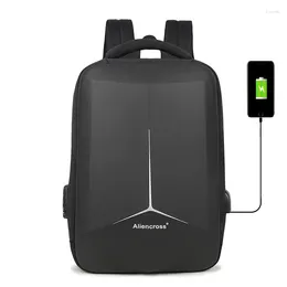 Backpack Men USB Charging Anti-theft 15.6 Inch Laptop Backpacks Hard Shell Schoolbag For Teenager Waterproof Male Travel Bag