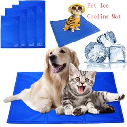 Pet Ice Cooling Pad Mat Summer Gel Dog Mattress Pet Cool Mat Bed Cat Dog Cushion Keep Cool Waterproof Pet Cooling Mat Breathable 240416