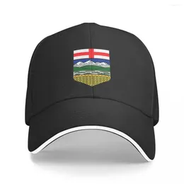 Berets The Alberta Flag Baseball Caps Polychromatic Fashion Hats Breathable Casual Outdoor Unisex