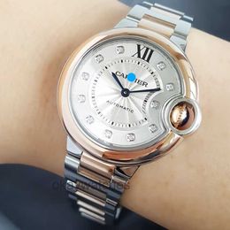 Unisex Dials Automatic Working Watches Carter New Blue Balloon 18K Rose Gold Diamond Mechanical Watch Womens W3BB0006