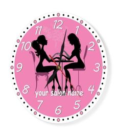 Manicure Salon Wall Clock Nail Salon Spa Personalized Wall Clock Custom Artwork Pedicure Art Nail Studio Business Wall Art Decor Y6702041