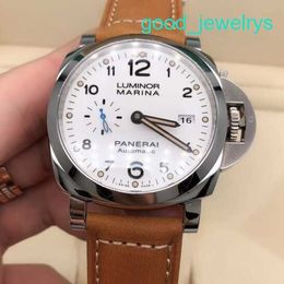 Pilot Wristwatch Panerai Luminor Series Swiss Watch Luxury Tough Man Leisure Calendar Luminous Diving Sports Watch PAM01499 White Dial Diameter 42mm