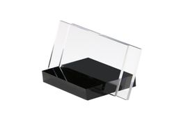 5585mm Mini Sign Display Holder Card Tag Label Stand Horizontal View Sign Displayed Color black Based Label Holder Stand7349758