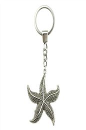 6 Pieces Key Chain Women Key Rings Car Keychain For Keys Starfish 50x43mm5431987