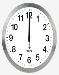 Wall Clocks Modern Minimalist Living Room Quartz Home Clock 20 Inch Smart WIFI Automatic Time Synchronisation Network Mute7055652