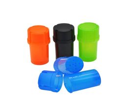 Cheap Plastic tobacco Grinder mini 42mm herb Grinder Crusher Smoking Tobacco Smoking Med Container 6042558