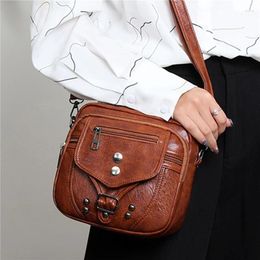 Shoulder Bags Fashion Crossbody Bag Women Handbags Pu Leather Purses Simple Travel Femininas