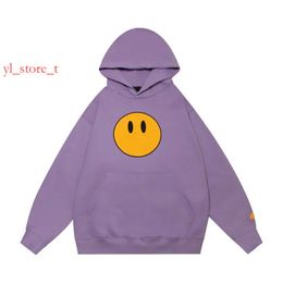 Women's Designer Hoodie Yellow Smiley Face Letters Print Sweatshirt Women's Tshirt Quality Cotton Trend Long Sleeve Hoodies High Street Casual Man Hoodie 2067