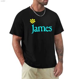 Men's T-Shirts James Band T-shirt Custom Design Your Own Boys White Short sleeved T-shirt Cavai Dress Solid Color Mens T-shirtL2405