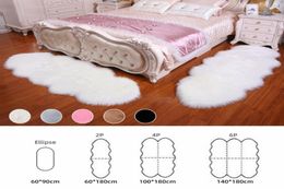 New Soft Sheepskin Carpet Rugs For Home Living Room Bedroom Warm Carpets Floor Mat Pad Skin Fur Rugs Floor Mats Faux Fur Carpets8433303