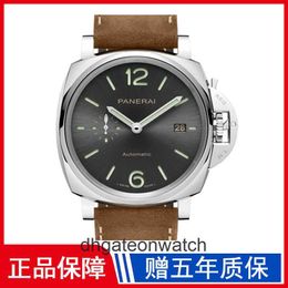 Peneraa High end Designer watches for Box Complete Series Mechanical Watch Mens Carbon Black Plate Glow PAM00904 original 1:1 with real logo and box