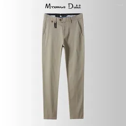 Men's Pants Mrxmus Dutit 2024 Autumn Micro-elastic Slim Business Straight Trousers Non-Ironing Anti-Wrinkle Khakis Casual