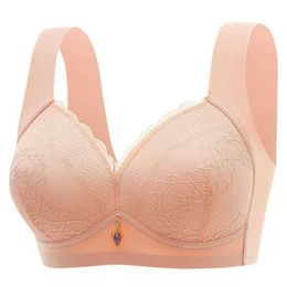 Bras Girls Comfortable Thin Non-wired Padded Underwear Breathable Back Beauty Side Bust Control Multi-color Bra For All Seasons Y240426