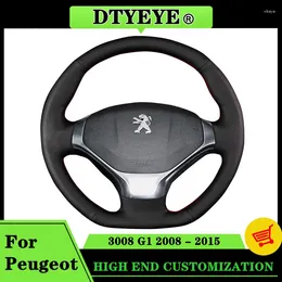 Steering Wheel Covers Car Cover For 3008 G1 2008-2024 Customised DIY Accessories Interiors Original Braid