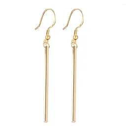 Dangle Earrings Korean Long Earring Female Gold Silver Colour Stainless Steel Geometry Charm Pendent Drop For Women Jewellery 2024