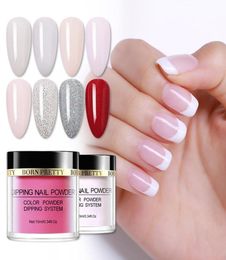 BORN PRETTY Dipping Nail Powder Gradient French Nails Natural Color Holographic Glitter Without Lamp Cure Nail Art Decorations6751407