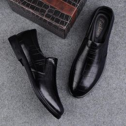 Casual Shoes Classic Brand Men's Genuine Leather Office Business Dress Loafers Driving Anti Slip Free Delivery