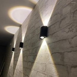 Wall Lamps Nordic LED Lamp Outdoor Waterproof Garden Lighting Fixture Aluminum Indoor Bedroom Living Room Stairs Light Decor