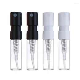 Storage Bottles 5pcs 1ml Mini Dispenser Bottle Card Mouth Glass Spray Trial Sample Perfume Travel Cosmetics Dispensing Carrying