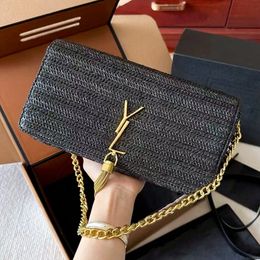 Kates tassel Raffias weave crossbody Designer bag for Woman Luxurys handbag fashion travel straw beach Bag mens Clutch vacation Tote lady woven Shoulder chain Bags