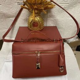 Loro Piano LP LorosPianasl Lp19 Handbags Bags Designer bag Crossbody Luxury New lunch box bag Extra Bag LP27 leather bento bag one shoulder 8LJ3