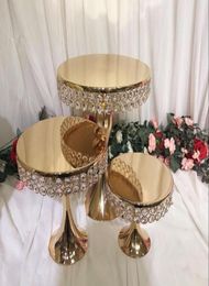 Other Festive Party Supplies Luxury Crystal Wedding Tall Cake Centrepieces Candybar Table Decorating Display Stand Holder Fondan7575215