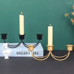 Candle Holders European Style Three Head Table Lamp Luxury House Decor Decoration Celebration Decorations Home