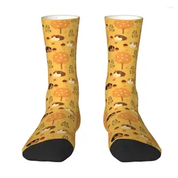 Men's Socks Guinea Pig In Autumn Men Women Crew Unisex Cute 3D Print Animal Dress