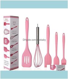 Cake Tools Bakeware Kitchen Dining Bar Home Garden cookware Kitchenware NonStick Cookware Sile Cooking Tool Sets Egg Beater Spatu1255517