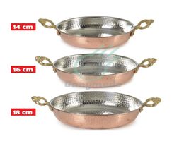 Pans Copper Pan Set Omelette Egg 3 Pieces Single Kitchen Frying Cooking1549670