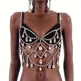 Costume Accessories Fashion Exquisite Pendant Rhinestone Sparkling Nightclub Party Crystal Top Shorts Body Chain Jewellery