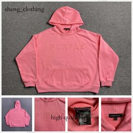 Purple Designer Hoodies Sweater Hoody Classic Letters In The Same Colour Embroidery Printing Versatile Casual Loose Terry Couples Clothing Brand 2023 293