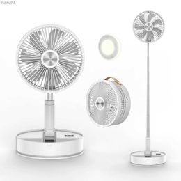 Elektriska fläktar 7200mAh Portable Outdoor Desktop Fan Head Vibration Low Decibel Noise Strong Wind With Power Bank Lämplig för familjens sovsalarwx