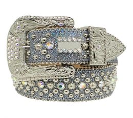 Fashion Belts for Women Designer Mens rhinestone belt with bling rhinestones as gift6581552